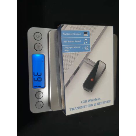 New AUX Bluetooth 5.0 Receiver/Transmitter 2-in-1 USB Bluetooth Audio Adapter for Hands-free Calling -- C28 (1/4)