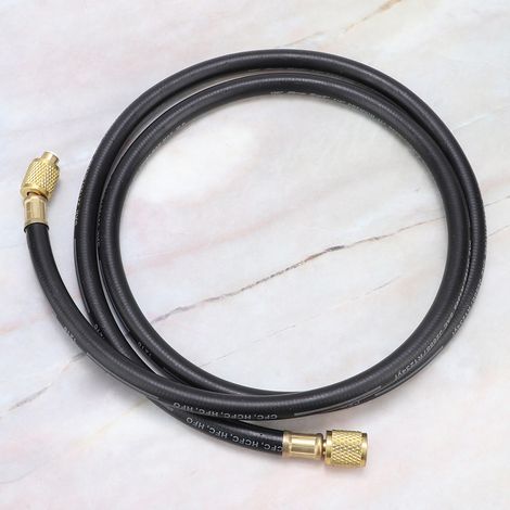 Tuyau de charge climatisation R410 800-4000psi Outil ajout réfrigérant fluoré 1/4SAE (1/5)