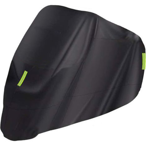 Housse de moto universelle – Protection extérieure imperméable toutes saisons contre la poussière, les débris, la pluie et les intempéries (M-XXXXL) Tissu Oxford 210D de remplacement pour Honda, Suzuk (1/5)