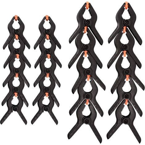 20 pinces à ressort en nylon, extra résistantes et durables, pour studio photo, 7,6 cm/15,2 cm. (1/5)