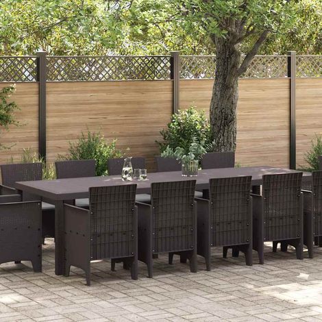 Ensemble de salle à manger pour jardin avec coussin 13 pcs vidaXL (1/5)