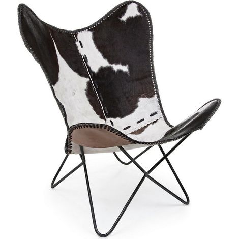Poltrona Buffalo nera in pelle 68x70x93h cm (1/5)