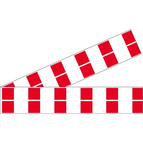 Lot 2 bandes 52mm x 1m - Double carrés Rouge - 4640709