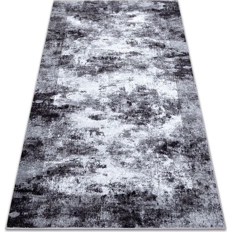 MIRO 52241.801 Waschteppich Vintage Anti-Rutsch - grau grey 140x190 cm