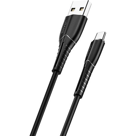USAMS 1m Micro-USB-Kabel Schnellladekabel Schwarz