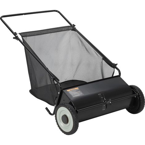 Balayeuse à Gazon Manuelle 61 cm, Sac Collecteur 100L pour Jardin (1/5)