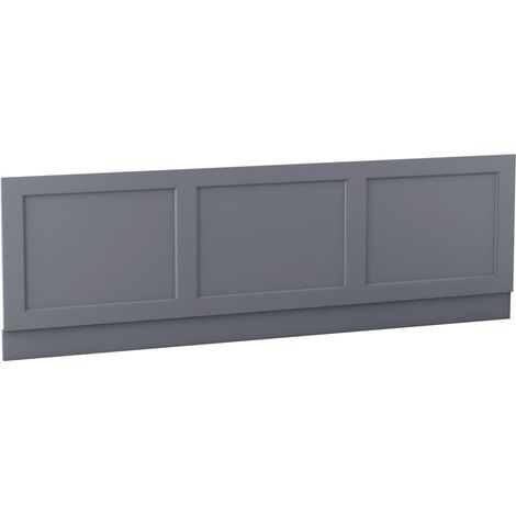 Aquariss Traditional Bath Panel Matte Grey MDF Adjustable Height 1800mm Front Side Bath Panel (1/2)