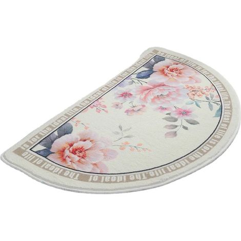 Tapis de bain mignon Tapis de bain antidérapant en microfibre super absorbant Tapis en peluche (Printemps, 4060) (1/5)