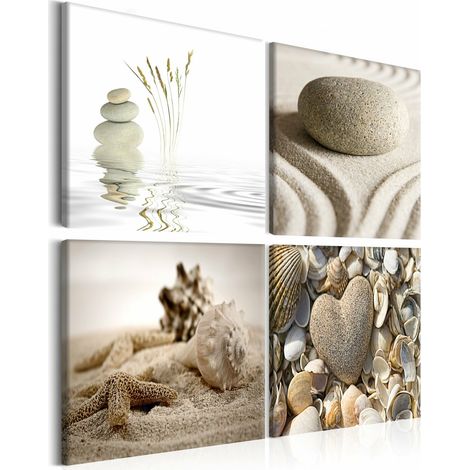 Tableau plage - 90 x 90 cm (1/4)