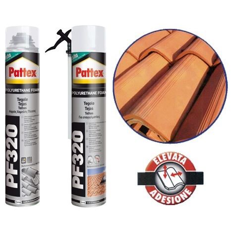 Schiuma Poliuretanica Per Tetti E Tegole Pattex Pf 320 - ml.750 applicazione con pistola