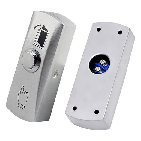 Porte en Acier Inoxydable Commutateur de Dégagement Bouton de Sortie Argent clés de Contrôle d'accès (1/5)