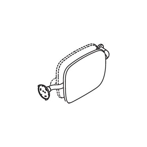 HEWI 802.51.90360 SD dossier LifeSystem, gauche mur (1/2)