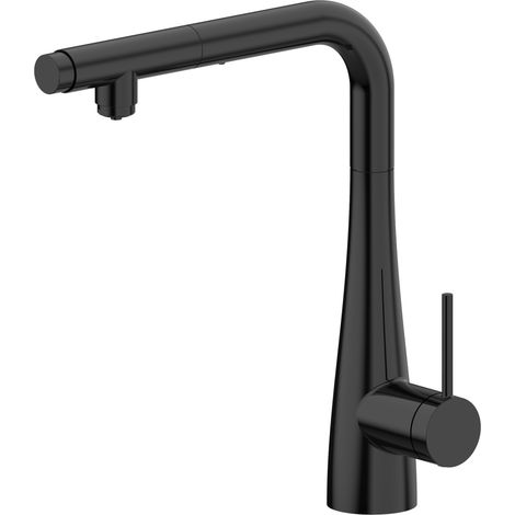 Grifo de Cocina Monomando Osmosis Imex SPLIT GOS005-NG Negro Mate Extraíble con Doble Vía (1/3)