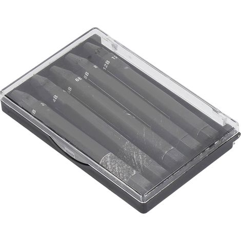 Lot de 5 bâtonnets de graphite hexagonaux solubles dans l'eau, écologiques et sans danger, idéal pour le dessin et l'esquisse. (1/5)