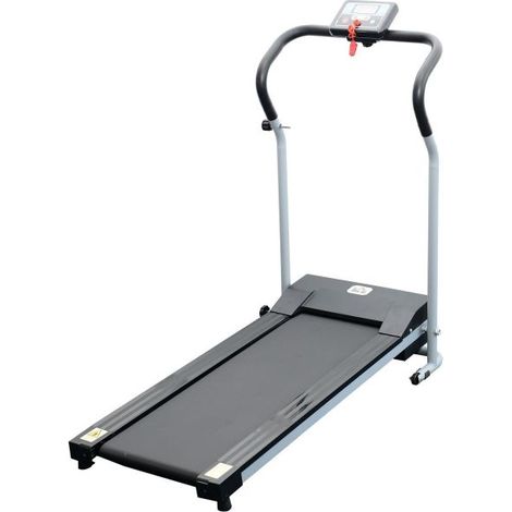 EASYCOMFORT Tapis Roulant Elettrico e Pieghevole con Schermo LCD e 2 Ruote per Allenamento a Casa o in Ufficio, Motore 500W Velocità 10km/h