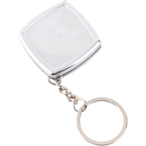 Mini mètre ruban avec porte-clés, rétractable, portable, en acier, mesurant 2 mètres