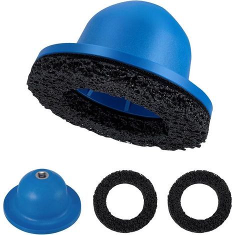 Brosse pour moyeu de roue de 150 mm avec disque de meulage carré de 1/2\ (1/4)