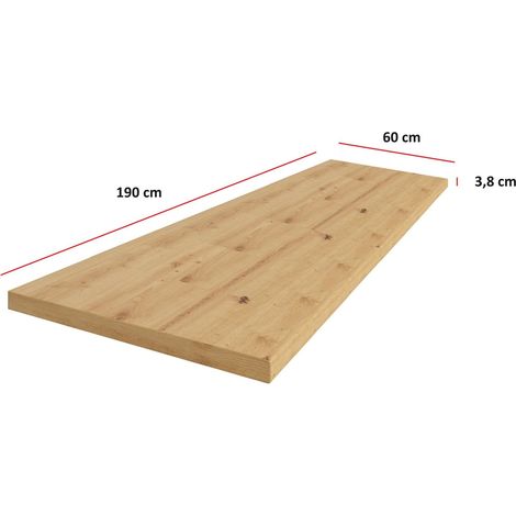 Küchen Arbeitsplatte 190cm 38 mm Küchenzeile Küchenblock Eiche Artisan Eko Stilo