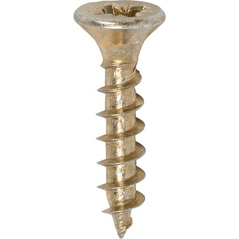 TIMco 4.0 x 20mm Solo Zinc & Yellow Woodscrew Qty 200