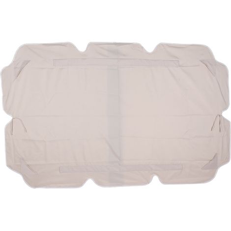 Housse imperméable pour balancelle d'extérieur Patio, toit en tissu Oxford 300D, pare-soleil (beige) (1/5)