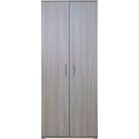 Armadio Portascope 2 Ante 6 Ripiani 72,3x36x177,1 cm in Truciolare Nobilitato Olmo (1/5)