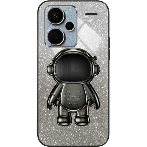 Custodia per Xiaomi Redmi Note 13 Pro+, Astronauta Glitter, nera (1/5)