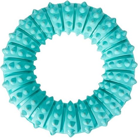 Jouet en caoutchouc pour chien - Résistant aux morsures - 12 cm - Pour broyer les dents - 1 pièce (1/5)