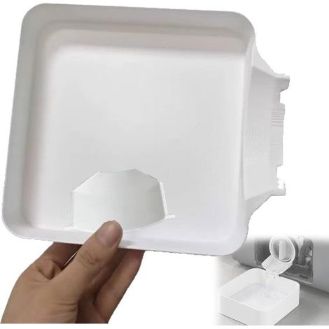 Bac de récupération d'eau pour lave-linge - Bac et déflecteur - Modèle universel - Pièces détachées pour lave-linge - Installation facile - Convient aux sous-sols, appartements, mobil-homes, garages e (1/4)