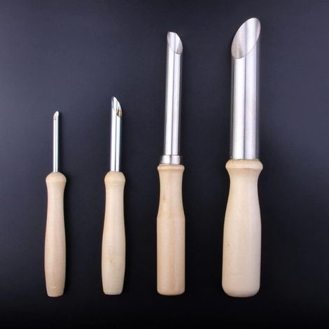 Ensemble d'outils pour poterie – 4 emporte-pièces ronds pour la sculpture et le modelage (1/5)