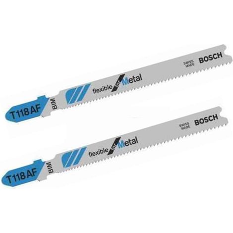 BOSCH 2609256733 Stichsägeblatt Bimetall, T 118 AF Flexible for Metal (1/2)