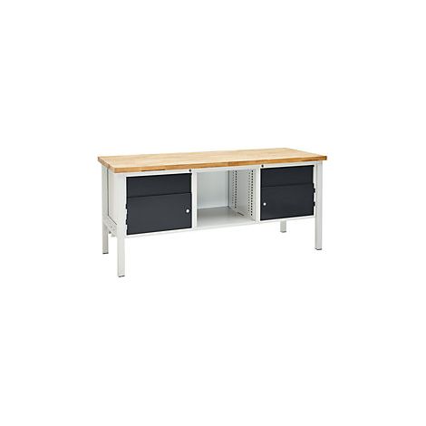 kaiserkraft Banco da lavoro larghezza 2000 mm 2 cassetti da (1/3)