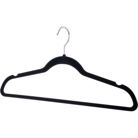 Cintre multifonctionnel antidérapant en tissu résistant aux plis et à revêtement en peluche pour adultes (1/5)
