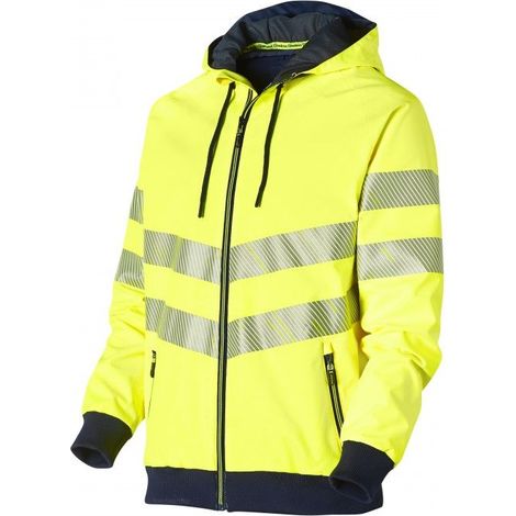Coupe-vent haute visbilité LUKLIGHT jaune/marine - L - MOLINEL (1/3)