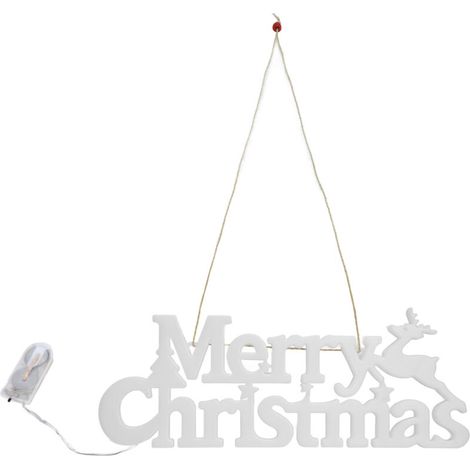 Lampe suspendue LED avec lettres lumineuses, féerique de noël, alimentée par batterie, pour les décorations. (1/5)
