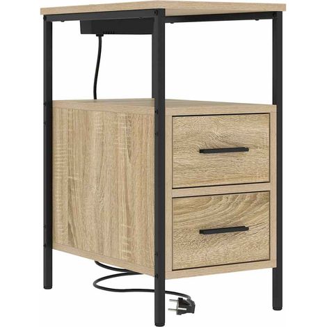 Maison Exclusive - Nachttisch Sonoma-Eiche 30 x 48 x 61 cm Holzwe
