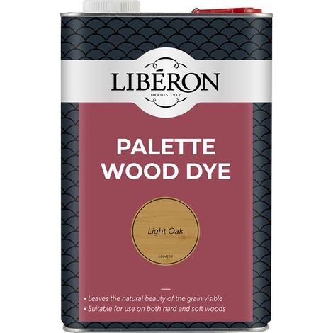 Liberon 126753 Palette Wood Dye Light Oak 5 litre LIBWDPLO5LN