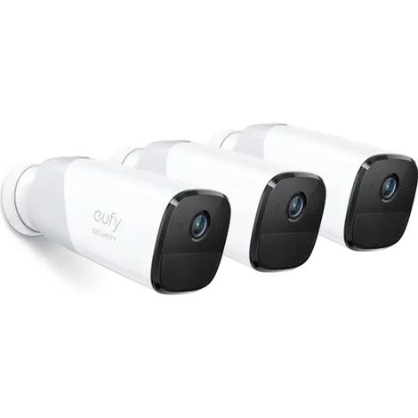 Caméra de surveillance eufyCam S221 3+1 – Vision nocturne 1080p – Alimentation par batterie – Angle d'inclinaison 140° (1/6)