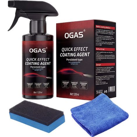 Agent de revêtement automobile OGAS, revêtement de peinture, agent de brillance, anti-salissure et anti-poussière, hydrofuge à base de feuilles de lotus (1/2)