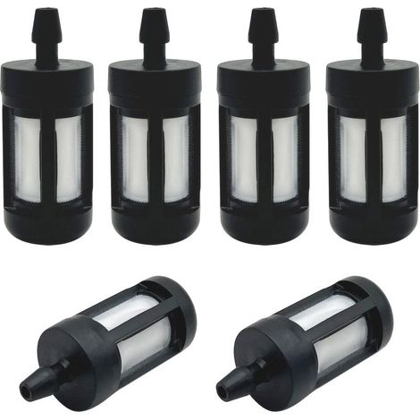 pièces Filtre à carburant de remplacement pour Poulan Husqvarna Stihl Tronçonneuse 2 cycles Petit moteur Filtre à carburant 0.2" (5mm) ID pour débroussailleuse Souffleuse à feuilles Tondeuse à gazon (1/4)