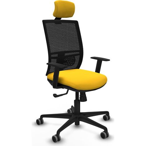 Silla de oficina piqueras y crespo Yunquera negro espuma cómoda (1/2)