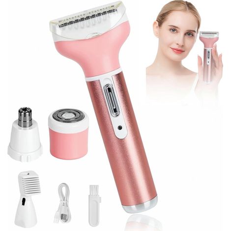 Épilateur facial rechargeable 4 en 1 pour femmes, pour le visage, le nez et les sourcils-AquaForge (1/5)
