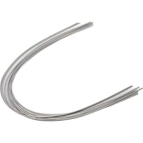 50 pièces Fil Orthodontique Rectangulaire en Nickel Titane 0.017 x 0.025 Pouce pour Arcade Supérieure (1/5)
