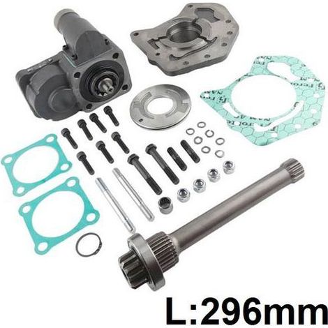 Toma de fuerza trasera neumática 296mm para caja Mercedes Actros Arocs con intarder 17512638399 (1/5)