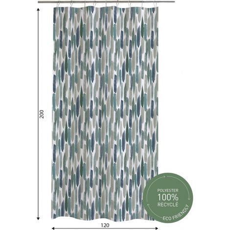 Cortina de ducha estilo granero de 120 x 200 cm AZAO