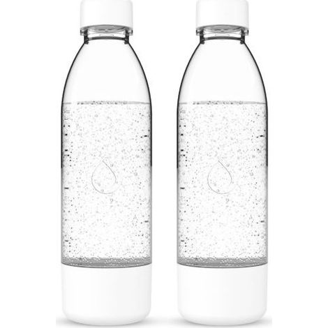 Bouteille de carbonatation Dafi PushAir 0,7 L, lot de 2, blanche (1/4)