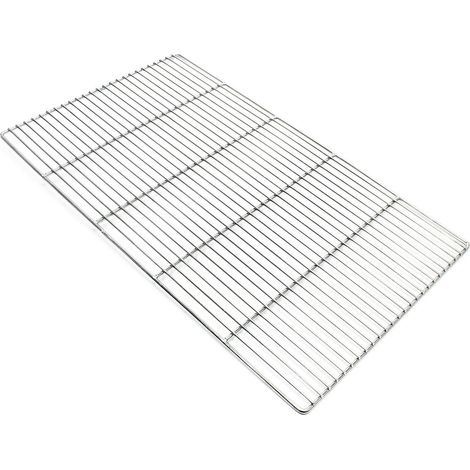 Griglia quadrata in acciaio inox 67 x 40 cm accessorio barbecue 160001857