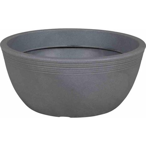 Pflanzschale MALAGA 48 grau Ø 48 cm x 22 cm (1/4)
