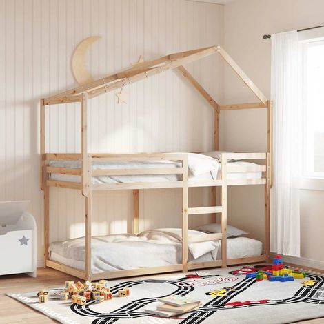 Teenpull – Dach für Kinderbett 213x85,5x144,5 cm Massivholz Kiefer (1/5)