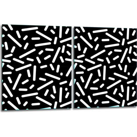 TAGLIERE IN VETRO, PIASTRA 2x40x52 CON MOTIVI (1/5)