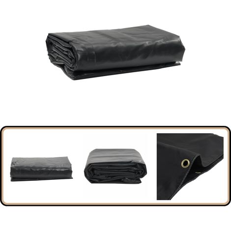 Abdeckplane Anthrazit 2,5x4,5 m 600 g/m² - Abdeckplane - Planen - Wasserdichte Plane - Wetterfeste Plane - Campingplane